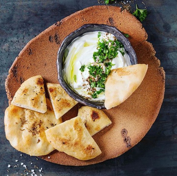 Easy Homemade Pita Bread with BioTzatziki